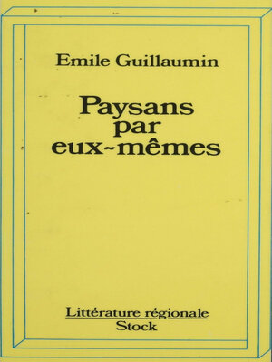 cover image of Paysans par eux-mêmes